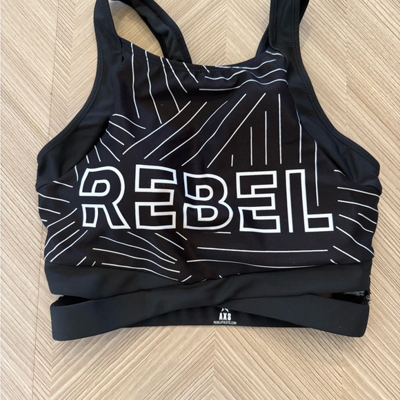 Black Rebel Athletic Sports Bra - Picture 1 of 4